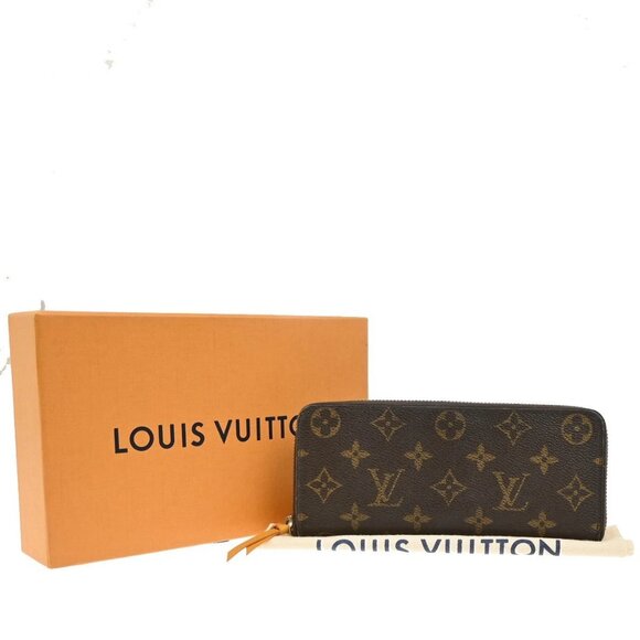 LOUIS VUITTON Portefeuille Clemence Long Wallet Monogram Brown M60744 83KB371 - Picture 1 of 16